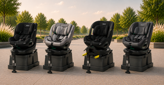 Reboarder und 360° drehbare Kindersitze mit ISOFIX-Basis
