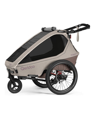 Fahrradanhänger – Qeridoo – Kidgoo 1 Pro – Barista Brown
