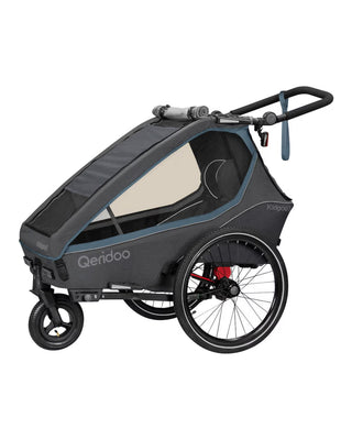 Fahrradanhänger – Qeridoo – Kidgoo 1 – Steel Grey (Vorgängerfarbe)