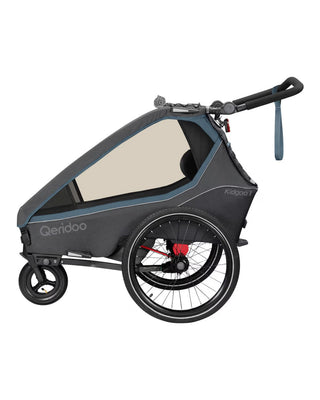 Fahrradanhänger – Qeridoo – Kidgoo 1 – Steel Grey (Vorgängerfarbe)