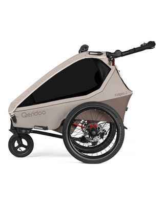 Fahrradanhänger – Qeridoo – Kidgoo 2 Pro – Barista Brown