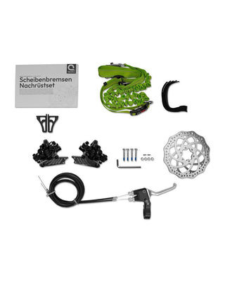 Zubehör – Qeridoo – Scheibenbremsen-Set Lieferumfang