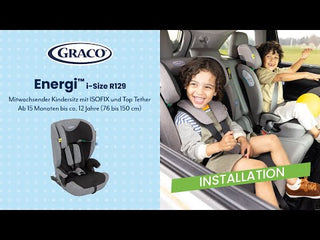 Autositz – Graco – Energi – Einbauanleitung