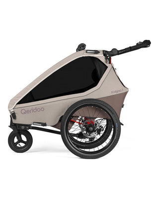 Fahrradanhänger – Qeridoo – Kidgoo 1 Pro – Barista Brown