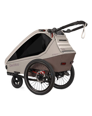 Fahrradanhänger – Qeridoo – Kidgoo 1 Pro – Barista Brown