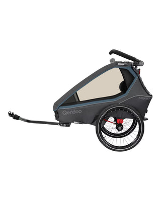 Fahrradanhänger – Qeridoo – Kidgoo 1 – Steel Grey (Vorgängerfarbe)
