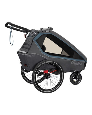 Fahrradanhänger – Qeridoo – Kidgoo 1 – Steel Grey (Vorgängerfarbe)