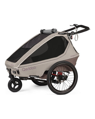 Fahrradanhänger – Qeridoo – Kidgoo 2 Pro – Barista Brown