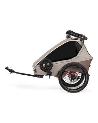 Fahrradanhänger – Qeridoo – Kidgoo 2 Pro – Barista Brown