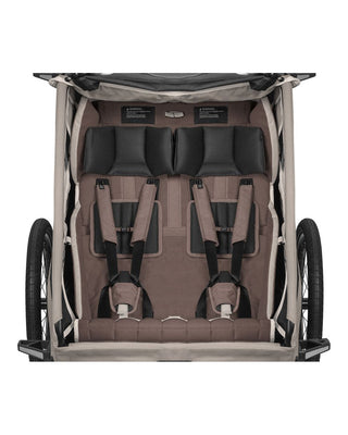 Fahrradanhänger – Qeridoo – Kidgoo 2 Pro – Barista Brown