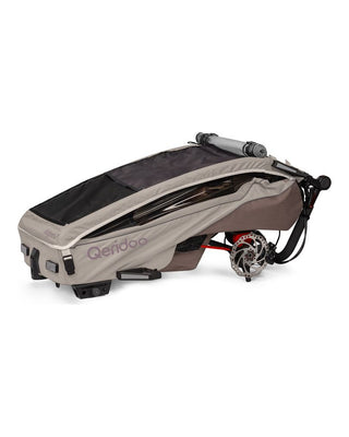 Fahrradanhänger – Qeridoo – Kidgoo 2 Pro – Barista Brown