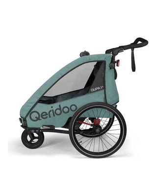 Fahrradanhänger – Qeridoo – Qupa 1 Plus – Mineral Blue