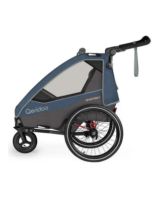 Fahrradanhänger – Qeridoo – Sportrex 1 – Jeans Blue